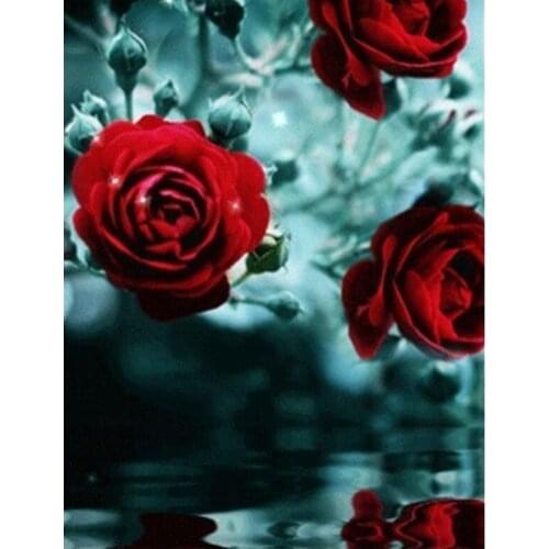 Diamond Embroidery Rose flower Diamond Art Full Drill Embroidery Kit Diamond Painting Full Round