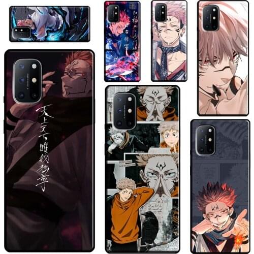 Ryomen Sukuna Jujutsu Kaisen Anime For OnePlus 9 Pro 8 Pro Nord 8T 9R Case Cover For Realme 8 Pro 6 7 Q3 Pro GT C21 C11 C3