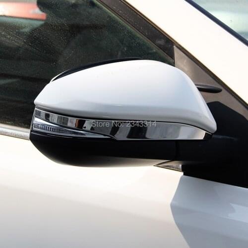 For 2014 2015 2016 2017 2018 Toyota RAV4 RAV 4 Rear View Mirror Trim ABS Chrome Side Wing Mirror Protector Strip Car Accessories