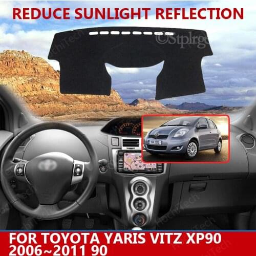 For Toyota Yaris Vitz XP90 2006~2011 90 Dashmats Car-styling Accessories Dashboard Cover Pad Carpet sunshade