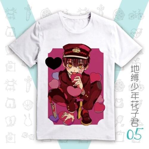 Toilet-Bound Hanako-kun Cosplay T Shirt Earthbound Juvenile Hanako Summer T-Shirt Nene Yashiro Anime Top Tee Halloween Costume