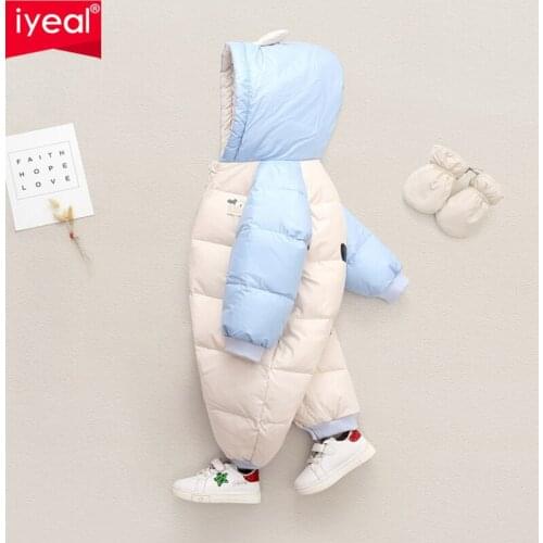 IYEAL Children Clothing Winter Down Jacket Boy Outerwear Coat Thick Windproof Snowsuit Baby Girl Clothes Parka Infant Overcoat