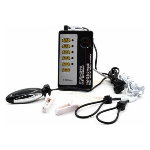 Electric Shock Penis Rings Nipple Clamps Clitoris Labia Clips Anal Vaginal Plug Electrical Stimulation Sex Products Flirting Toy