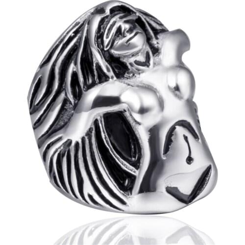 Elfasio Men Stainless Steel Ring Naked Woman Particular Wholesale Jewelry