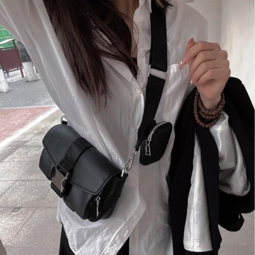 Fashion Shoulder Bags for Women Casual Solid Color Ladies Messenger Crossbody Bags Design Retro Female Clutch Purse and Handbags