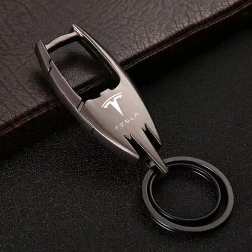 Peter 1pc Car New bat shape keychain Fashion all-match keychain For Tesla model 3 Y Model S Model X Car Accessories