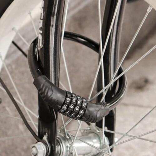 Durable Password Bicycle Locks Anti-theft Bike Lock for Scooter Motorcycle Portable Mtb Road Bike Lock Cable
