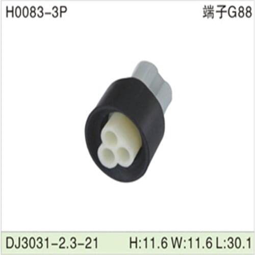 Free shipping 500pcs DJ3031-2.3-21 3Pin 2.3mm AMP Car Electrical Wire Connectors for VW,BMW,Audi,Toyota,NISSAN AND other