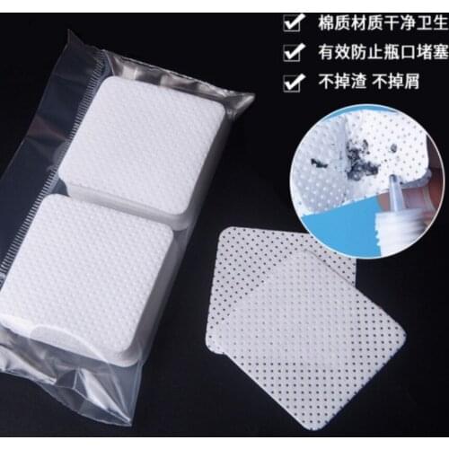 Grafting Eyelash Glue Wipes Cleaning Cotton Sheets Nail Glue Bottle Wipes 100 Pieces of Eyelash Nail Art Tools