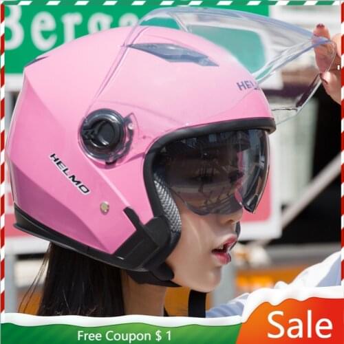 Flip Up Casque Moto Femme Helmet For Casque Trotinette Electrique Half Face Open Face Helmets Classic Protective For Men Women