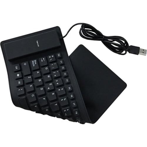 Foldable Spanish Keyboard Waterproof Rollup Keyboard for Desktop Laptop