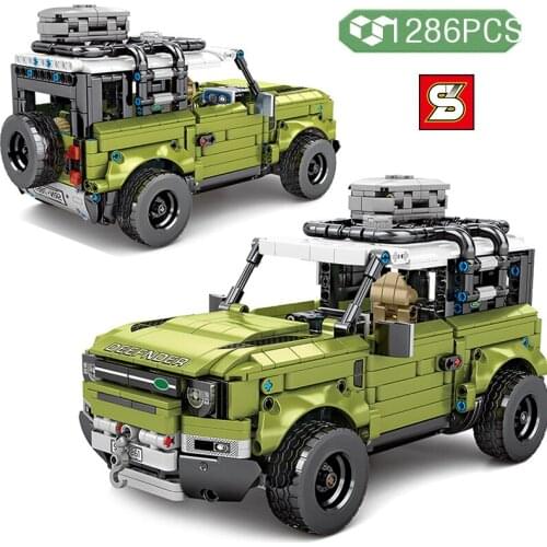 SY BLOCK Technical Famous Car Building Blocks Static Racing Off-road Model Bricks Educational Toys For Children Birthday Gifts
