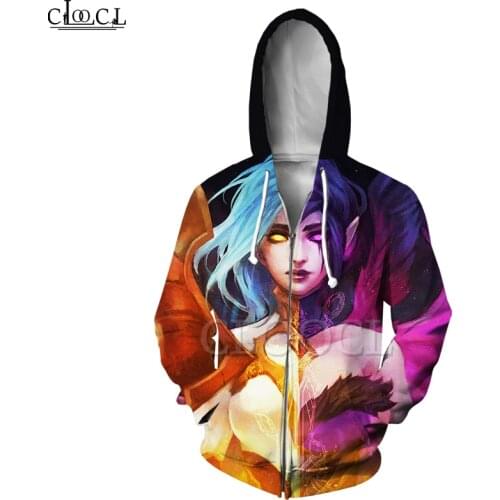 Games Zipper Hoodie Men Women 3D Print Hero Game Skin Casual Long Sleeve Hipster Streetwear Jogging Zipper Coat