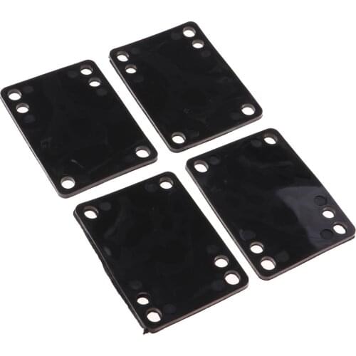 4 Pieces Skateboard Riser Pads Longboard Shockpads Trucks Deck Replacement Part for Skateboarding 76x55mm