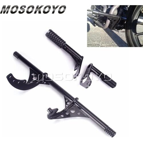 Engine Guard Highway Crash Bar Bumper Frame Protection Passenger Peg Frame Slider For Harley Softail Street Bob Low Rider FXBB