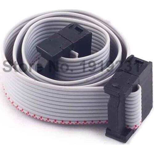 10PCS 10pin (2X5) IDC Flat Ribbon Cable wire for ISP JTAG 2.54mm spacing header 30CM