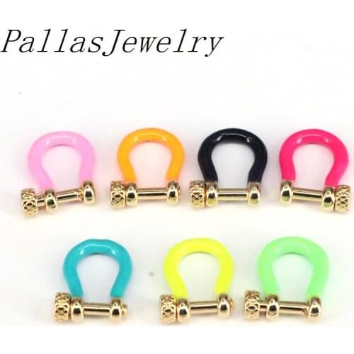 10PCS, 14*19mm Safety Clasps for Jewelry Making,Carabiner Screw Clasps Findings,Connectors Beaded Charms Screw Lock Supplies