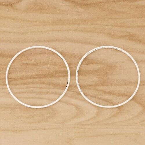 10 Pieces Tibetan Silver Large Open Round Circle Charms Pendants for DIY Necklace Earrings Jewellery Making Accessories 50mm