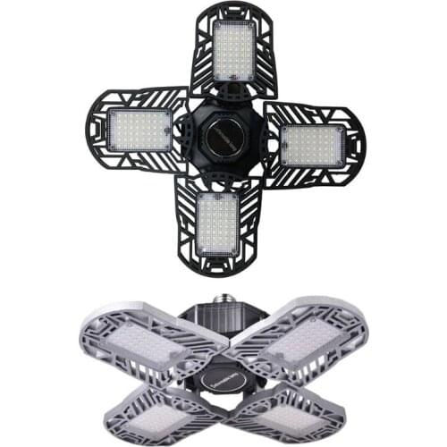 13MA 100W LED Garage Lights, Adjustable Four Leaf Garage Working Light Ceiling Light