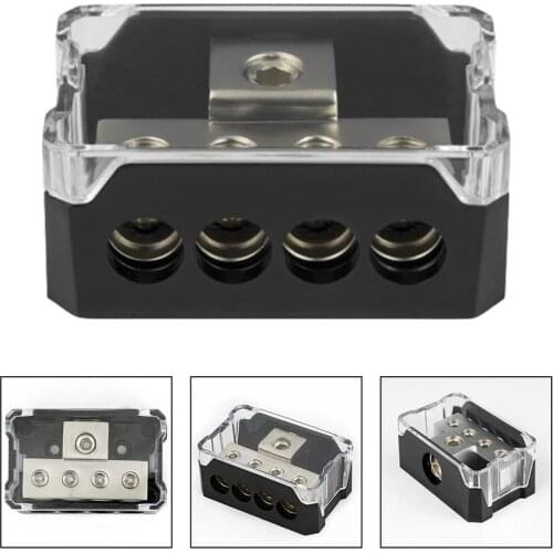 2 SPDP-1044 Platinum Series 1/0 Gauge In to 4 Gauge Power Block Distribution Out for Car Audio Amp Stereo Amplifier