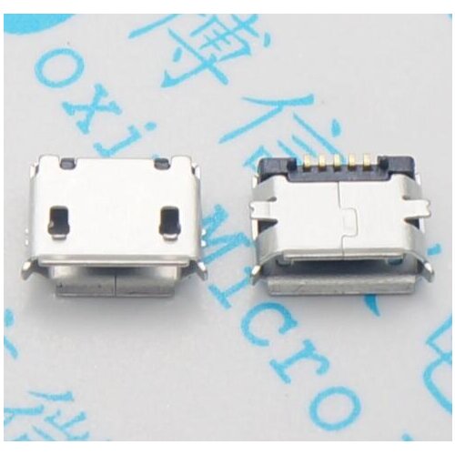 Free Shipping 100 PCS /LOT Micro USB 5P,5-pin Micro USB Jack,5Pins Micro USB Connector Tail Charging socket mini USB