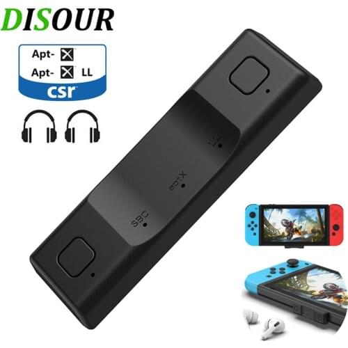 DISOUR CSR 5.0 TypeC Bluetooth Audio Transmitter AtpX/AptX LL Low Latency For Nintendo Switch /Switch Lite/PS4 Wireless Adapter