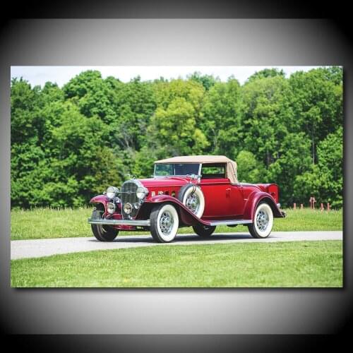 Buick Retro Car 1932 Series 90 Convertible Supercar Wall Art Posters and Prints Canvas Painting For Living Room Decor