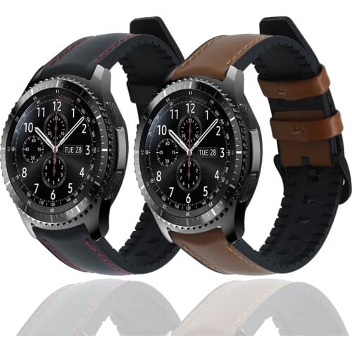 Quick Release Watch Strap 20mm 22mm Silicone Leather Watchband For Huawei/Samsung Galaxy/Amazfit Watches Accessories