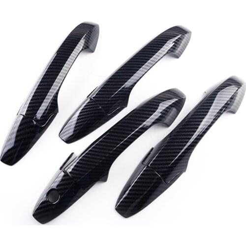Car ABS Side Door Handle Cover Trim Carbon Fiber Style Fit for Acura TSX Sedan 2004 2005 2006 2007 2008