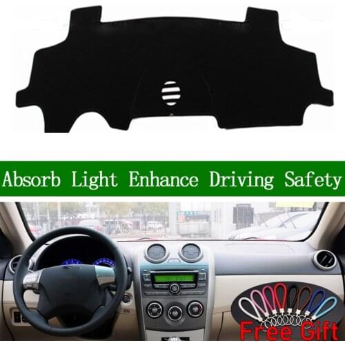 For BYD G3 G3R 2010 2011 2012 2013-2016 Dashboard Cover Sun Shade Non-slip Dash Mat Pad Carpet Car Stickers Interior Accessories