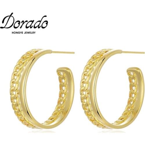 Dorado Wheat Spike Carving Hoop Earring For Women New Round Punk New Fashion Jewelry Brincos 2020 Party Gifts Best Friend