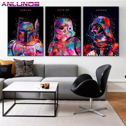 Nordic Minimalism Style Art Canvas Oil Painting Poster Commando Movie Wall HD Office Family Living Room Bedroom Home Decoration