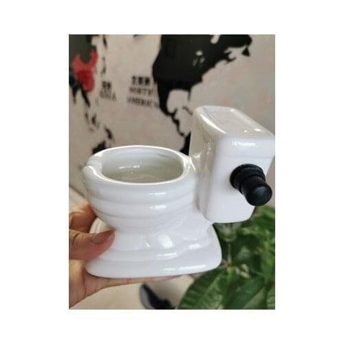 Creative toilet bathtub Ceramic Ashtray Home Bathroom Smoking accessories Decoration gadget Christmas gift For husband
