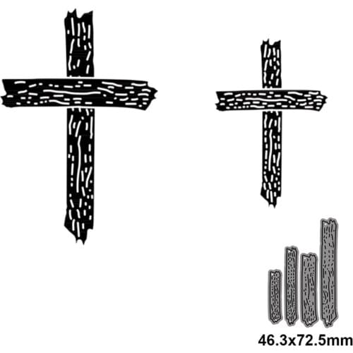 4pcs Metal cutting die cut mold Irregular strips Crosses for card making scrapbooking paper photo album craft template mold 2021