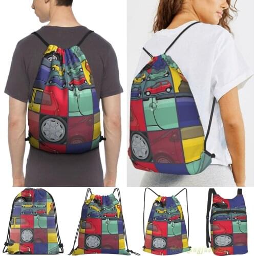 Men Outdoor Travel Drawstring Backpack Bags Renault Twingo 90S Colors Quartet Women Sports Travel Bag Fitness Swimming Bag