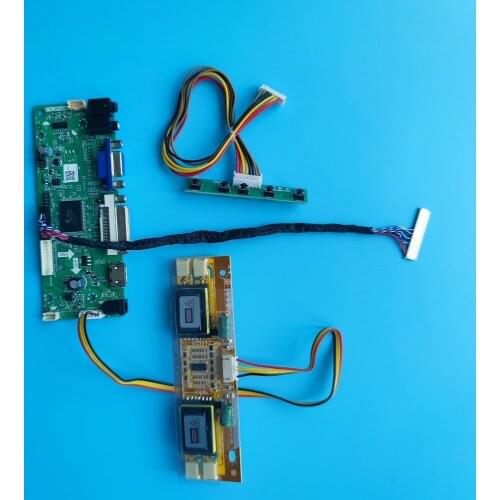 Kit for LM201WE3-TLK1 VGA DVI Controller board M.NT68676 DIY HDMI Driver 1680X1050 30pin LVDS 4 lamps Screen Panel 20.1"