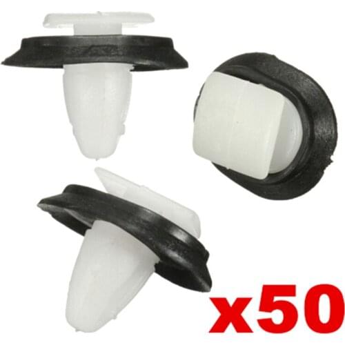 Set Moulding Clip Car 71728806 50Pcs Plastic 17mm For Fiat Ducato Trim Replacement