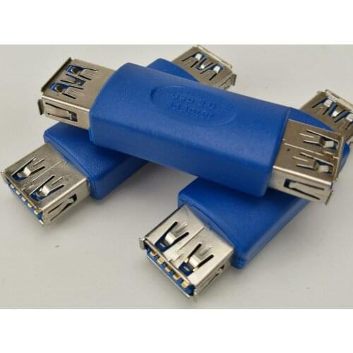USB 3.0 USB 2.0 Female To A Female Adapter USB3.0 AM To AF Coupler Connector Extender Converter for Laptop PC 500pcs/lot