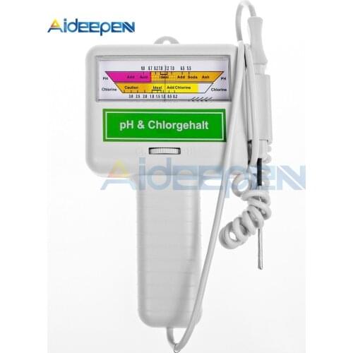 PH Meter Water Quality Tester pH/CL Meter CL2 Chlorine Tester Water Detector for Swimming Pool Spa Aquarium