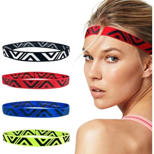 Women Men Yoga Hair Bands Breathable Sports Headband Sweat-absorption Anti-slip Elastic Rubber Sweatband Yoga Biking