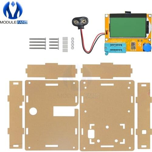 Clear Acrylic Case Shell Housing For LCR-T4 M328 Transistor Tester Capacitance Mega328 Box DIY KIT