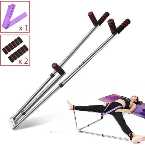 Adjustable 3 Bar Leg Stretcher Split Stretching Machine Stainless Steel Leg Support for Ballet Yoga Dance Gymnastics Training