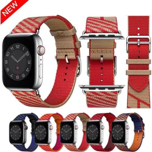 New Nylon Braid Jumping Single Tour Strap For Apple Watch Band 38mm 40mm 44mm 42mm Sports Lissome Band iWatch Series 6SE 5 4 3 2