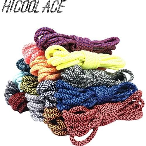2020 New 47" Hiking Walking Shoelaces Two Toned Rope Laces Replacement Shoe Laces Round Rope Shoelaces for Yeezy 350 700 750