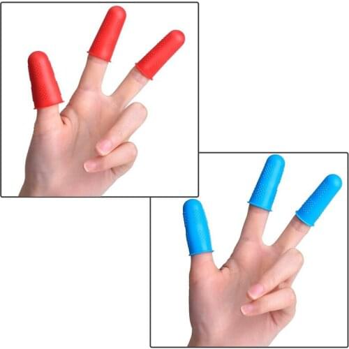 Silicone Finger Tips Elastic Protection Cover Anti-Burn Craft Work Hot Glue Gun
