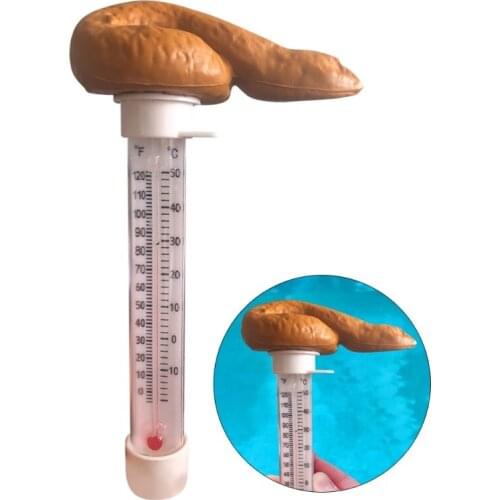 62KC Swimming Pools Thermometer Floating Poop Prank Water Thermometer Spas Hot Tubs Home Accessory Outdoor Interactive