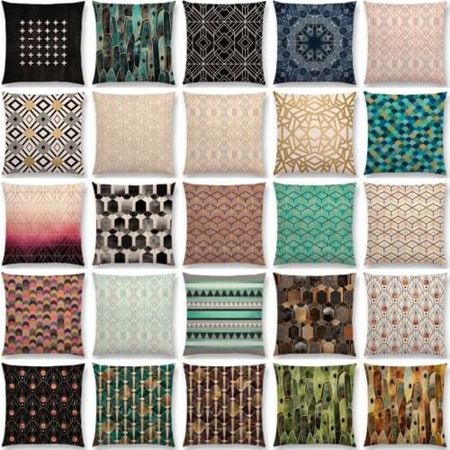 Gorgeous Geometric Beautiful Elegant Stripes Pretty Texture Home Cushion Cover Sofa Throw Pillow Case cojines funda de cojín