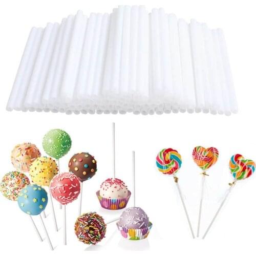10 pcs 10 cm Lollipop Cake Paper Stick Cake Pops White Solid Paper Stick Baking DIY Sugar Craft Fondant Mold Candy Molds