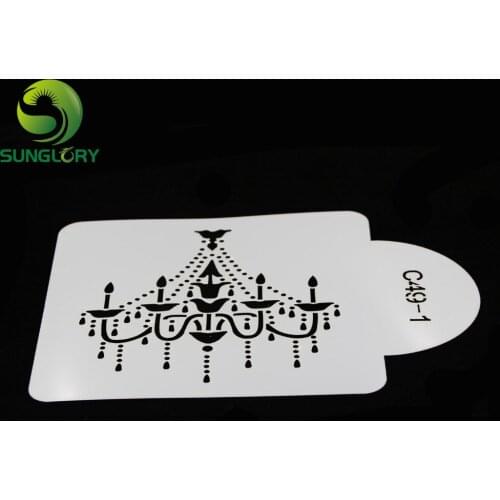 Wedding 1PC Plastic Cookie Fondant Lace Cake Stencil Baking Cake Decorating Tools Kitchen Cupcake Decoration Craft Template Mold