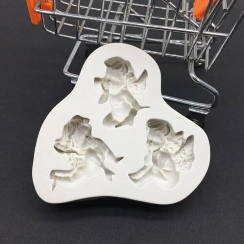 Angel Baby Shape 100% Platinum Silicone Sugarcraft Mold Fondant Cake Decorating Tools